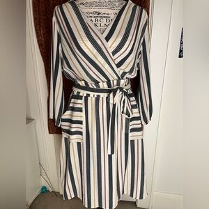 Monteau Midi Striped Dress